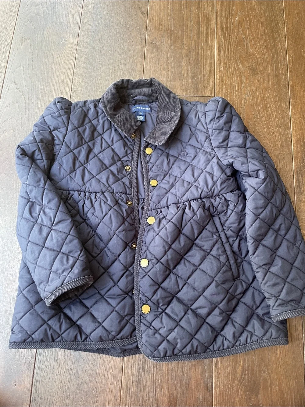 Ralph Lauren Quilted Navy Puffer Jacket for Kids